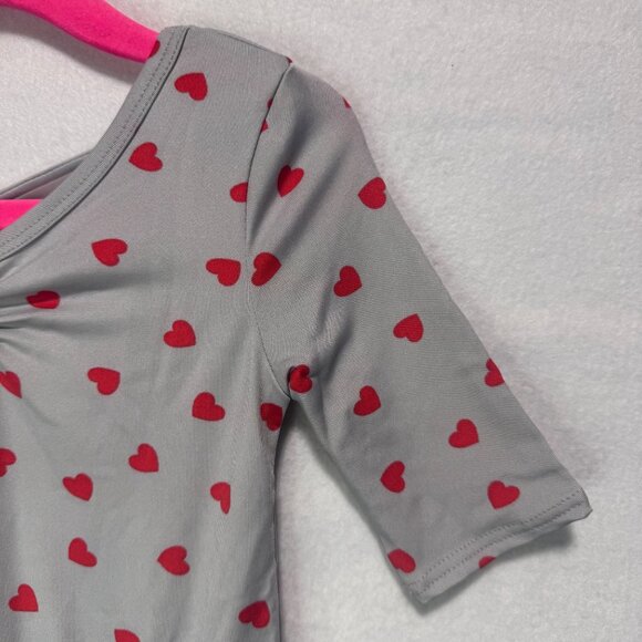 Dotdotsmile Dress Size 2T Gray with Red Hearts New with Tags - Picture 2 of 7
